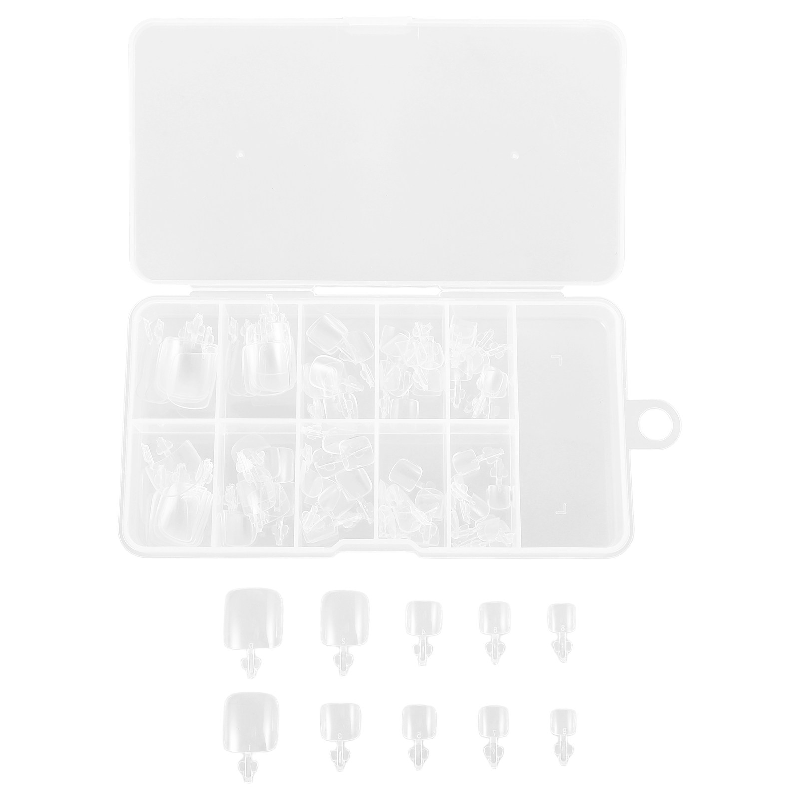 100Pcs Clear Full Cover Toenai - Full Cover Adhesive recension och pris