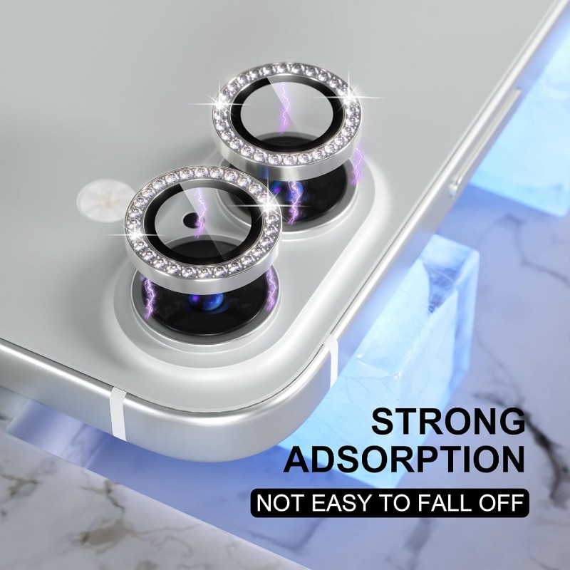 Glitter Camera Lens Protector  - Tempered Glass Screen 9H recension och pris