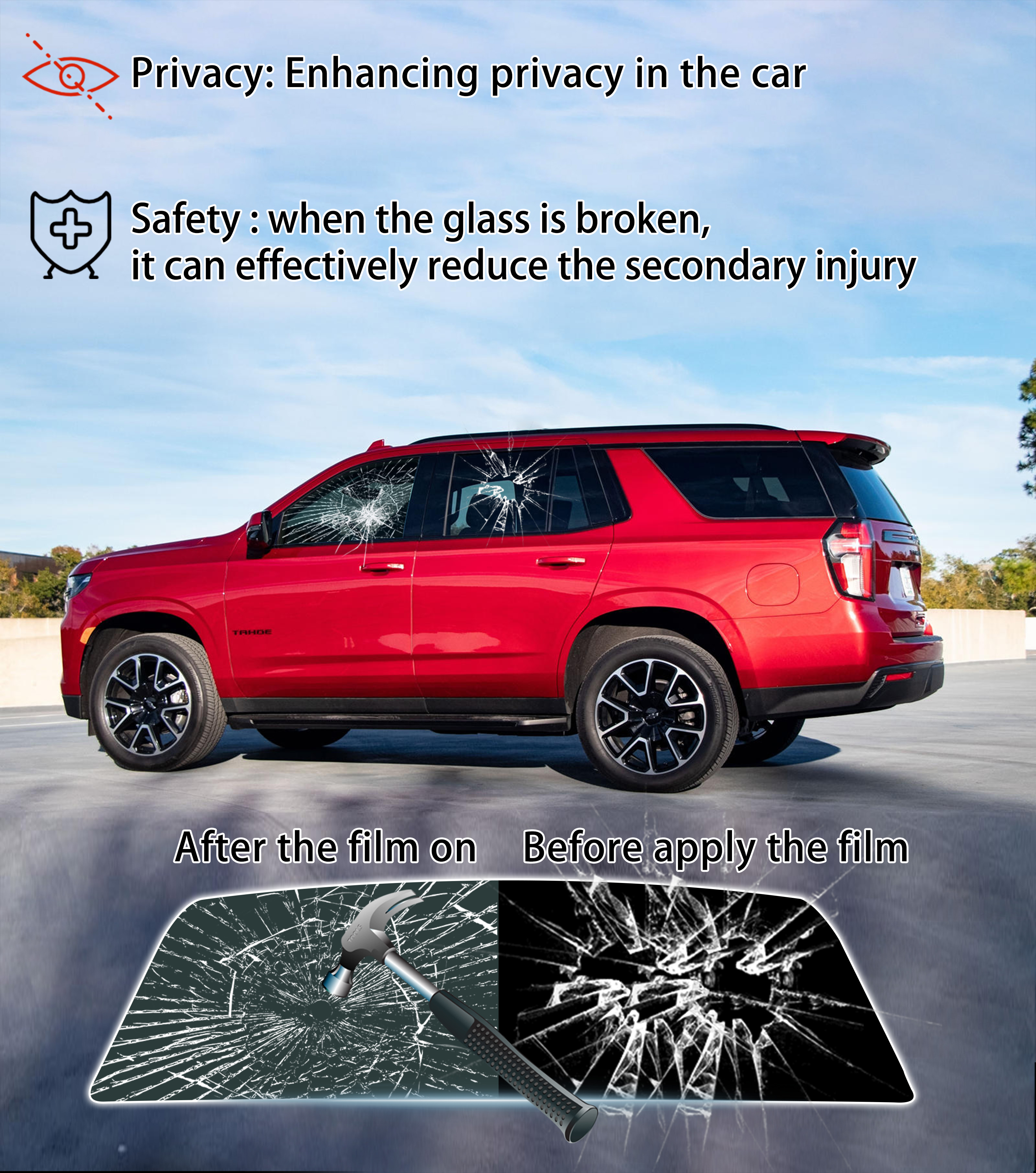 Pre-Cut Window Tint for Ford M - Privacy Screen Protector recension och pris