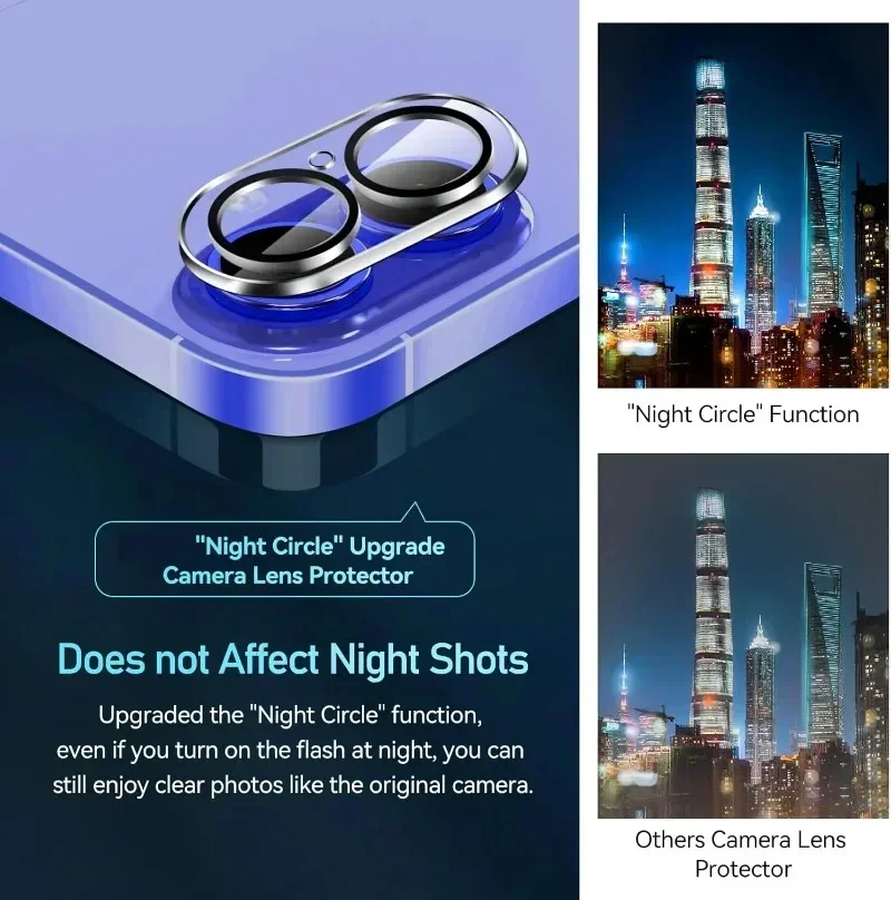 3PCS Tempered Glass Back Camer - Camera Lens Protector recension och pris