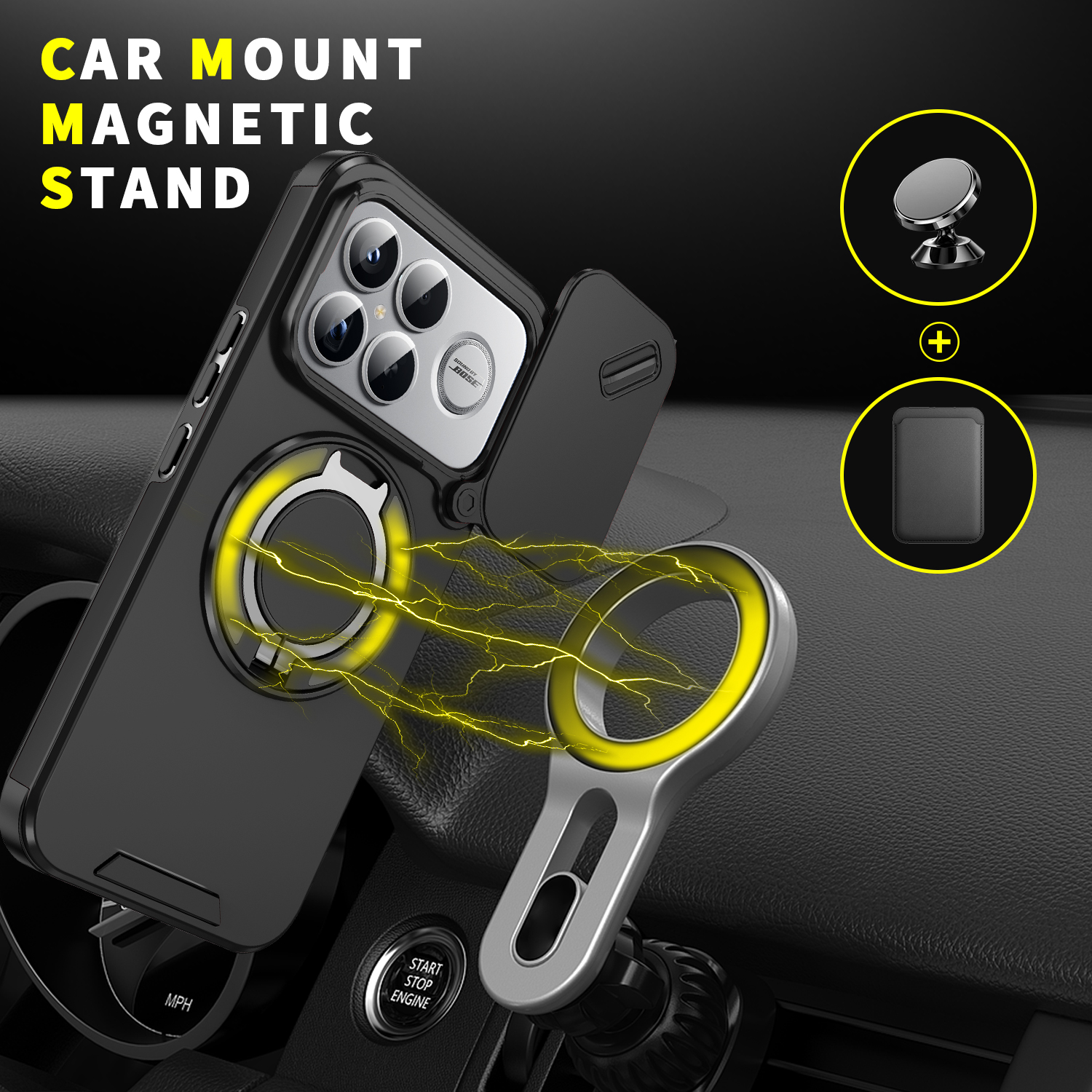 Magnetic Wireless Charging Rin - Camera Lens Protector recension och pris