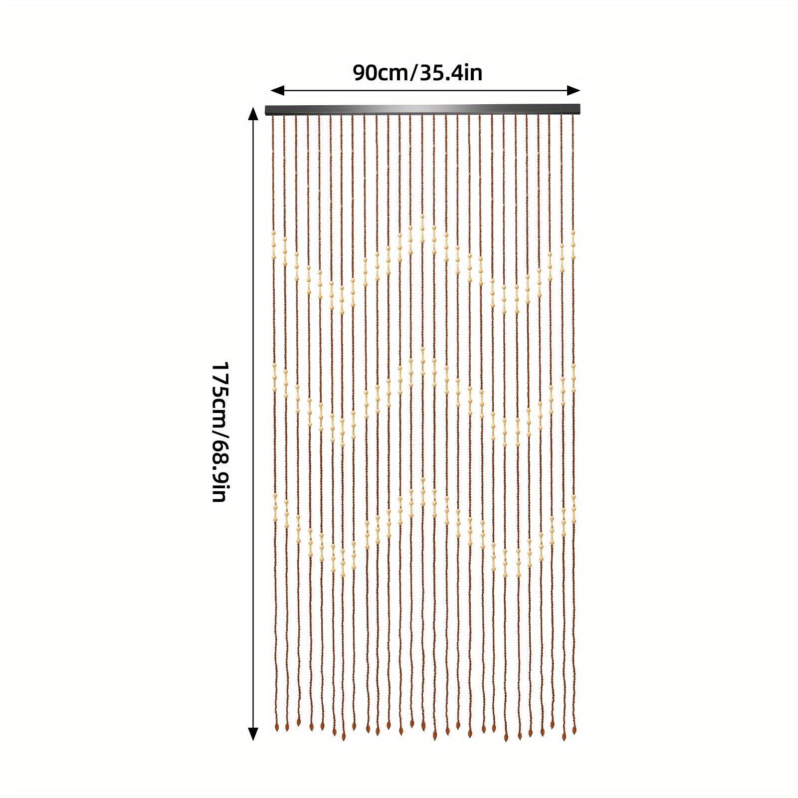 90cm*175cm*27 Vintage Wooden B - Privacy Screen Protector recension och pris